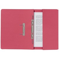 Guildhall Back Pocket Transfer Files, 285gsm, Foolscap, Red, Pack of 25