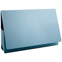 Guildhall Probate Wallets, Manilla, 315gsm, 75mm, Foolscap, Blue, Pack of 25