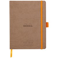 Rhodiarama Italian Leatherette Meeting Book, A5+, 160 Pages, Taupe Rhodiarama Italian Leatherette Meeting Book, A5+, 160 Pages, Taupe