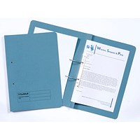 Guildhall Transfer Files, 315gsm, Foolscap, Blue, Pack of 50