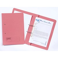 Guildhall Transfer Files, 315gsm, Foolscap, Pink, Pack of 50