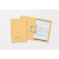 Guildhall Transfer Files, 315gsm, Foolscap, Yellow, Pack of 50