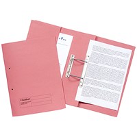 Guildhall Front Pocket Transfer Files, 315gsm, Foolscap, Pink, Pack of 25