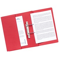 Guildhall Front Pocket Transfer Files, 420gsm, Foolscap, Red, Pack of 25