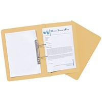 Guildhall Transfer Files, 420gsm, Foolscap, Yellow, Pack of 25