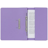 Guildhall Back Pocket Transfer Files, 285gsm, Foolscap, Mauve, Pack of 25