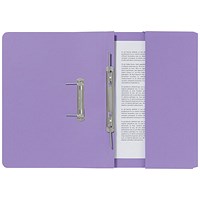 Guildhall Front Pocket Transfer Files, 285gsm, Foolscap, Mauve, Pack of 25