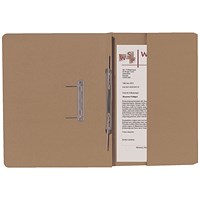 Guildhall Back Pocket Transfer Files, 315gsm, Foolscap, Buff, Pack of 25