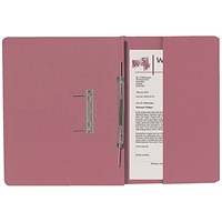 Guildhall Back Pocket Transfer Files, 315gsm, Foolscap, Pink, Pack of 25