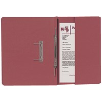 Guildhall Back Pocket Transfer Files, 315gsm, Foolscap, Red, Pack of 25