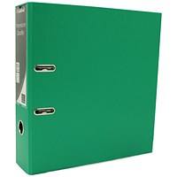 Guildhall A4 Lever Arch Files, 70mm Spine, Green, Pack of 10