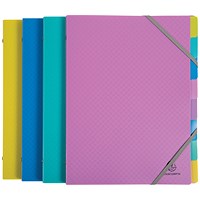Exacompta Forever Young Multipart File 3 Flap/8 Part Assorted (Pack of 4)
