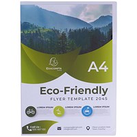 Exacompta Forever Recycled A4 Slip Files, Clear, Pack 100