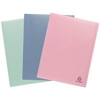 Exacompta Autentik Display Book 40 Pocket PP A4 Assorted
