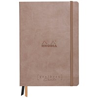 Rhodiarama Creation Dot Goalbook, A5, 160 Pages, Taupe Rhodiarama Creation Dot Goalbook, A5, 160 Pages, Taupe