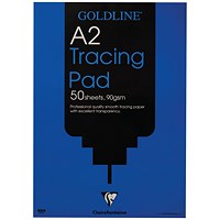 Clairefontaine Goldline Professional Tracing Pad 90gsm A2 50 Sheets GPT1A2