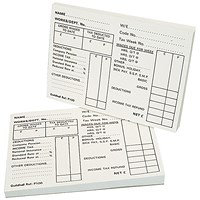 Exacompta Guildhall Pay Slip Pad 100 Leaves (Pack of 5)