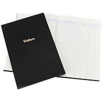 Guildhall Visitors Book, Casebound, 160 Pages, Black