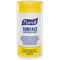 Purell Surface Sanitising Wipes, 100 Wipes Per Pack