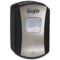 GoJo LTX-7 Dispenser, Chrome and Black, 700ml, Pack of 4