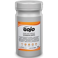 Gojo Hand and Surface Scrubbing Wipes Canister, Pack of 80