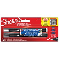 Sharpie Creative Marker Bullet Tip Black/White (Pack of 2)
