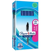 Paper Mate FlexGrip Gel Pens Blue (Pack of 12)