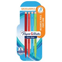 Paper Mate Non-Stop Automatic Pencil Assorted Neon (Pack of 48)