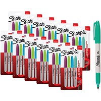 Sharpie 08 Permanent Marker Fine Tip 12x4 Blister Assorted (Pack of 48)