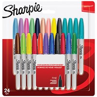 Sharpie Permanent Marker Fine Assorted (Pack of 24)