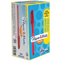 Paper Mate InkJoy 100 Ballpoint Pen Medium Red (Pack of 50)