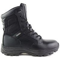 Tuffking Bishop Tactical Non-Safety Leather Boots, 8 Inch Zip, Black, 12
