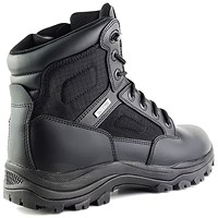 Tuffking Raid Tactical Non-Safety Leather Boots, 6 Inch Side Zip, Black, 12