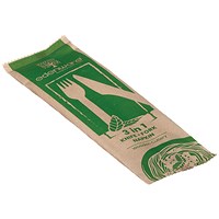 Edenware 3-in-1 Wooden Cutlery Meal Pack, Pack of 500 Edenware 3-in-1 Wooden Cutlery Meal Pack, Pack of 500