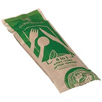 Edenware 4-in-1 Wooden Cutlery Meal Pack, Pack of 500 Edenware 4-in-1 Wooden Cutlery Meal Pack, Pack of 500