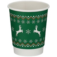 Go-Pak Christmas 227ml Double Wall Cup, Pack of 500