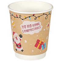 Go-Pak Double Wall Christmas Icons Hot Cup 227ml Pack of 500