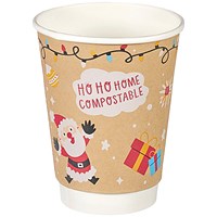 Go-Pak Double Wall Christmas Icons Hot Cup 341ml Pack of 500