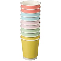 Go-Pak Confetti Double Wall Hot Cup 8oz Assorted Pack of 500