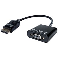 Connekt Gear DisplayPort to VGA Adaptor, Black