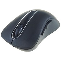 Computer Gear 5 Button Anti-Bacterial Mouse, Wireless, Black