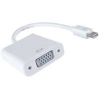 Connekt Gear Mini Display Port to VGA Adaptor, White