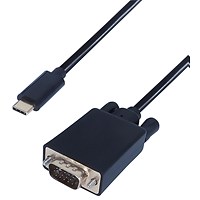 Connekt Gear USB C to VGA Cable, 2m Lead, Black