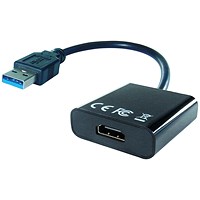 Connekt Gear HDMI to USB A Adaptor, 240mm Lead, Black