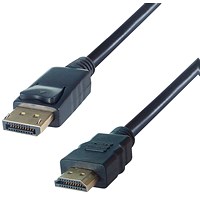 Connekt Gear DisplayPort to HDMI Cable, 1m Lead, Black