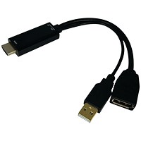 Connekt Gear HDMI to Displayport Adapter Male to Female Black/Grey