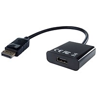 Connekt Gear DisplayPort to HDMI Adaptor, Black
