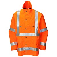 Gore-Tex Foul Weather Jacket, Orange, XL