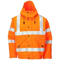 Gore-Tex Foul Weather Bomber Jacket, Orange, XL