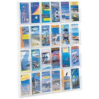 Safco 24 Pocket Deluxe Pamphlet Literature Rack 5600VL